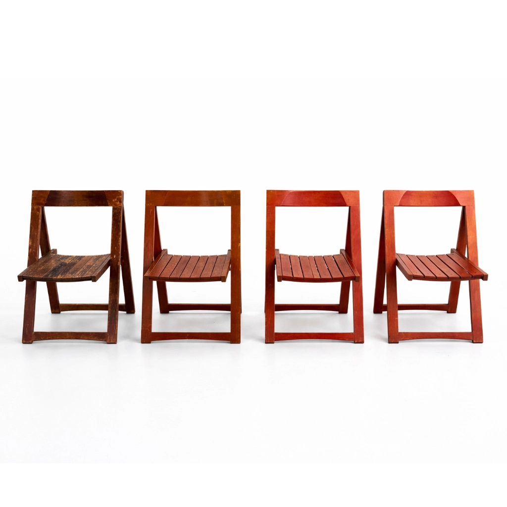 Trieste Chairs by Aldo Jacober (1960s, Red) — Zadi & Zadeh