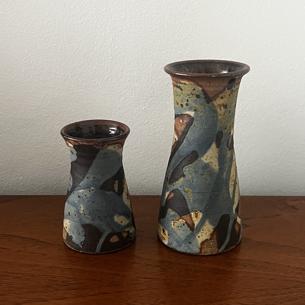 Studio Pottery Vases side view