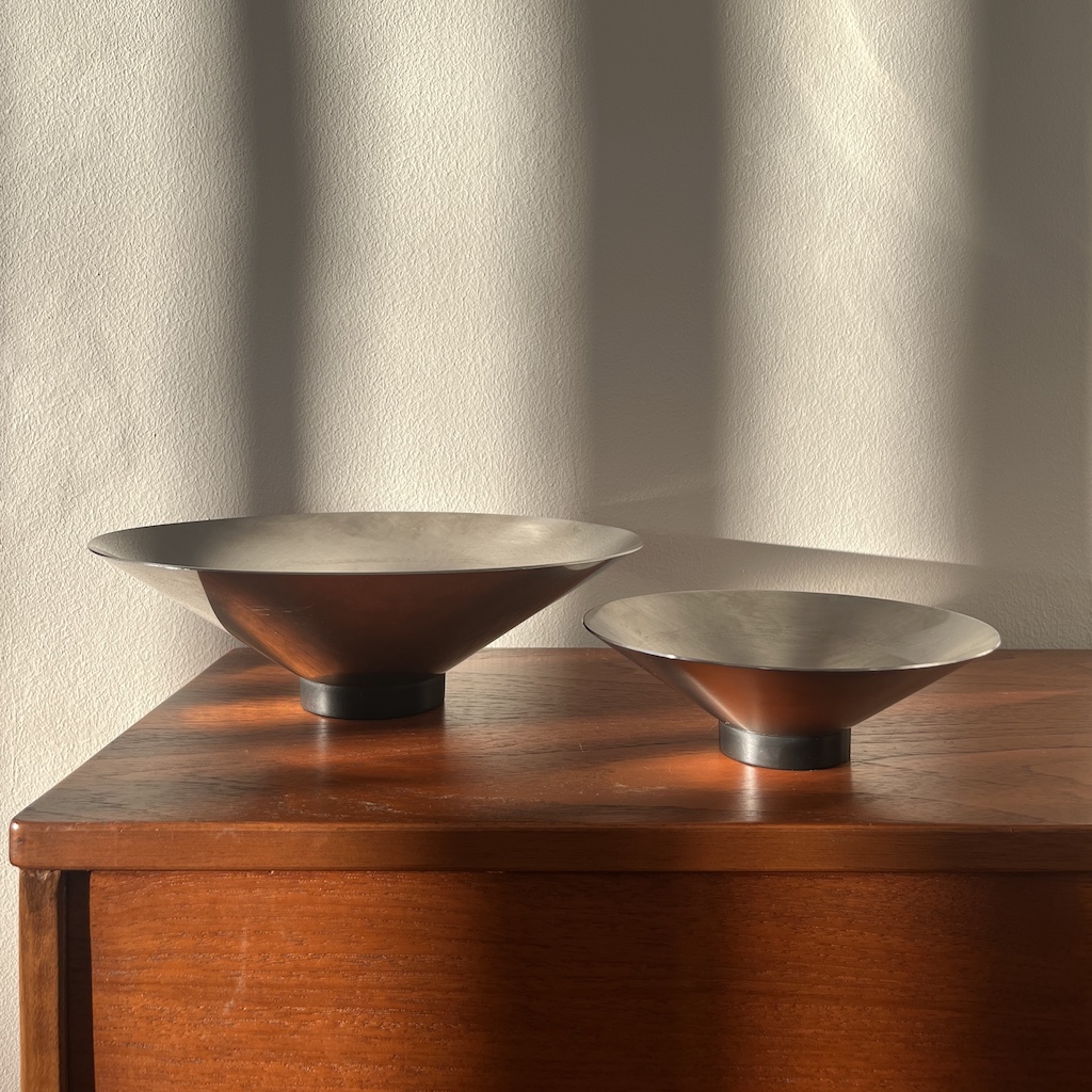 Stainless steel Bowls by Jørgen Møller